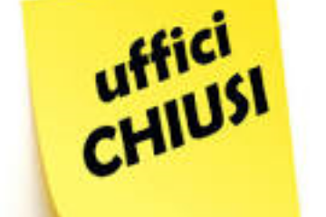 Uffici chiusi sabati di agosto